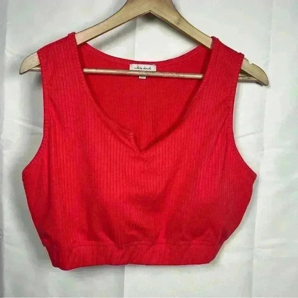 White birch cropped tank top size 1X - Picture 2 of 5